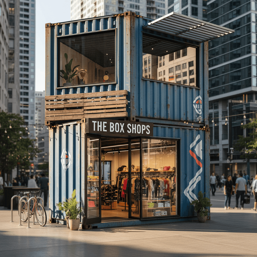 Retail build-out from a 40-foot container
